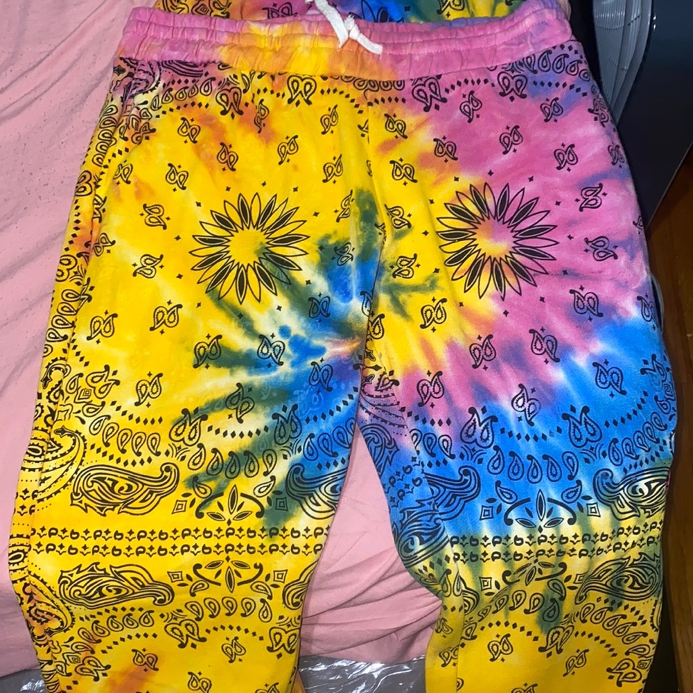 Tie dye Cropped hoodie with Matching jogger set
